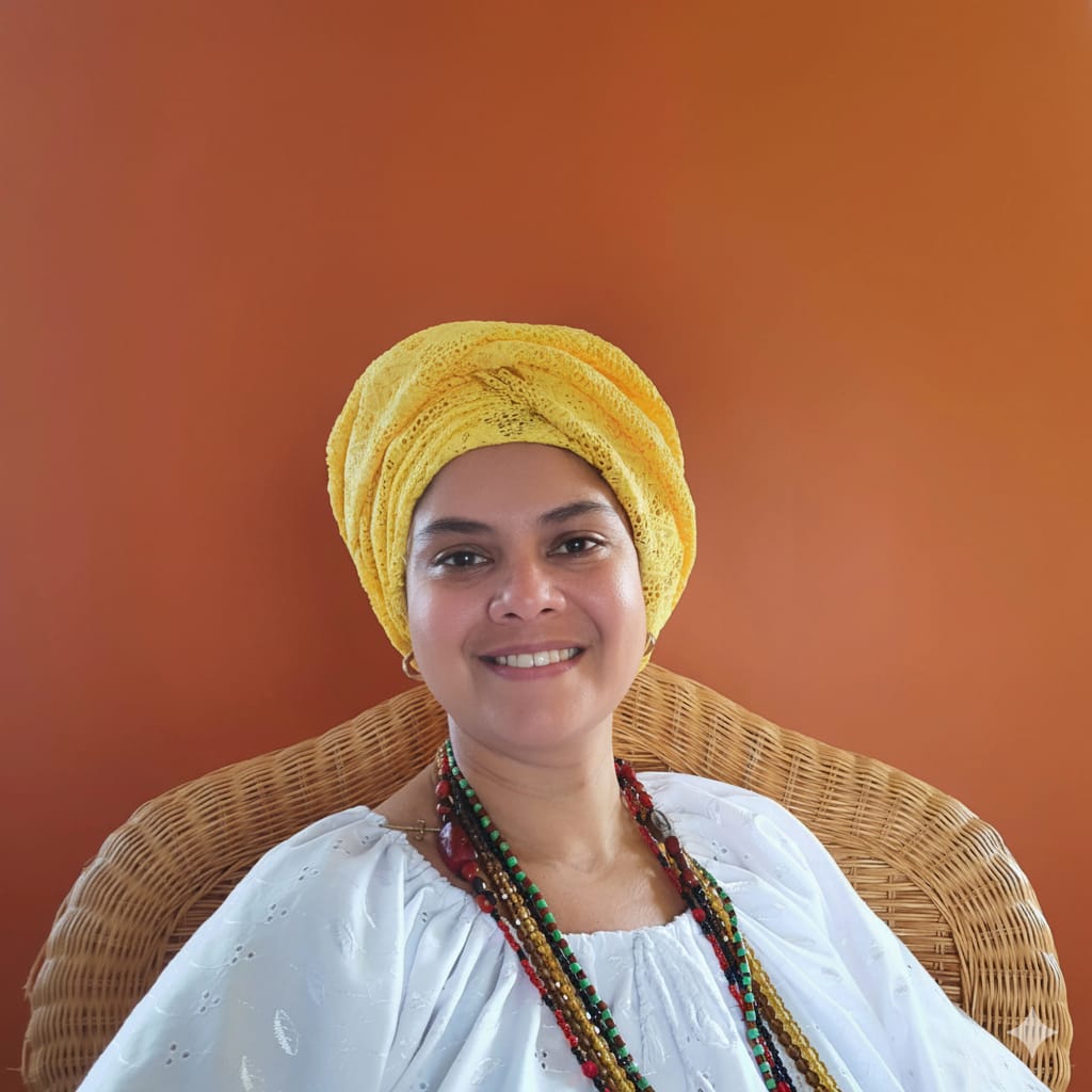 Mãe Flávia, Ìyá Ifá Ṣola, leader of Casa de Axé Águas de Oxum